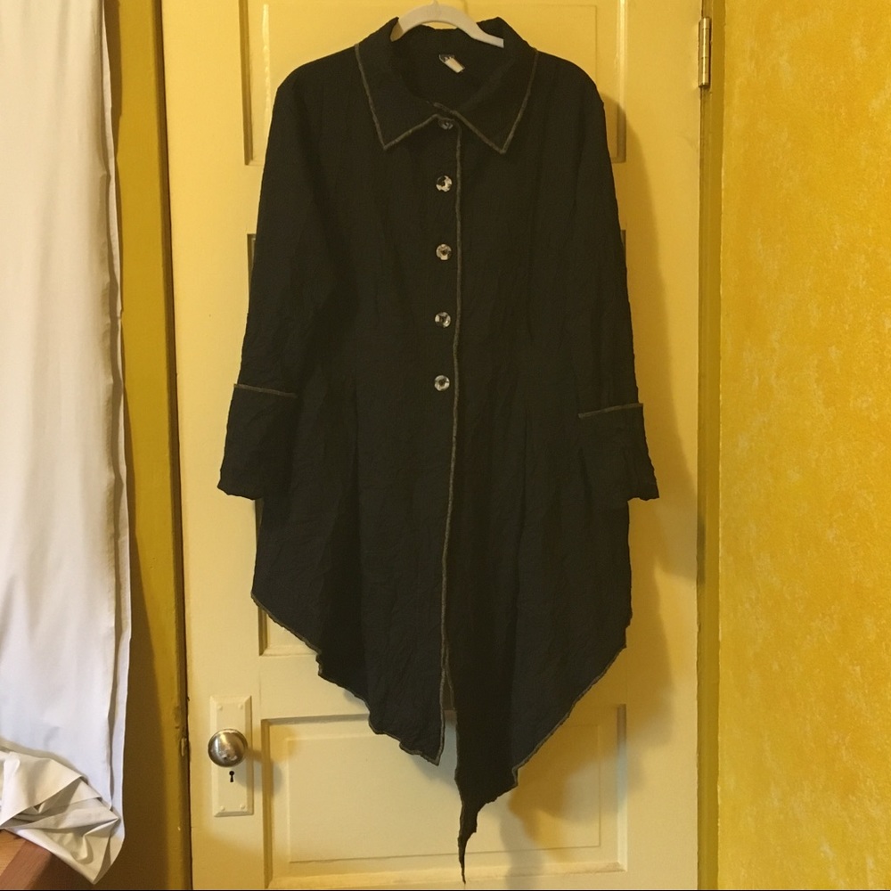 Noblu Boho swing coat artsy lagenlook